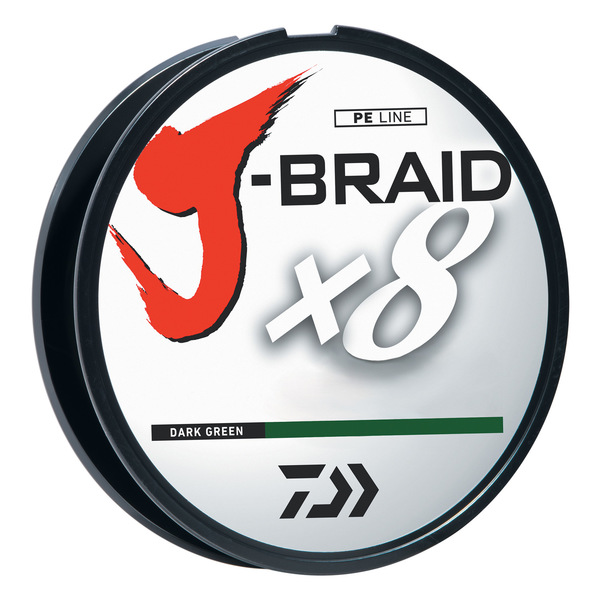 Daiwa Daiwa J-Braid Dark Green Fishing Line 330 Yards 40lb Test JB8U40-300DG